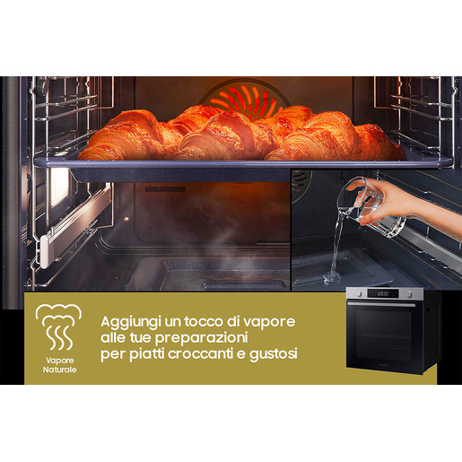 Image of Samsung NV7B44403BS Forno ad incasso Dual Cook Serie 4 76 L A+ Inox