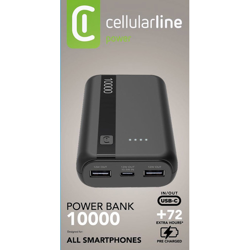 Image of Cellularline Power Bank 10000 Caricabatterie Portatile 10000mAh