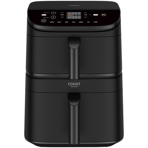 Image of Cosori FRIGGITRICE AD ARIA Turbo Tower, 2630 W, 10,8 Litri, 2 cestelli, 7 Funzioni, 2 Motori DC, 50+ Ricette Complete Online