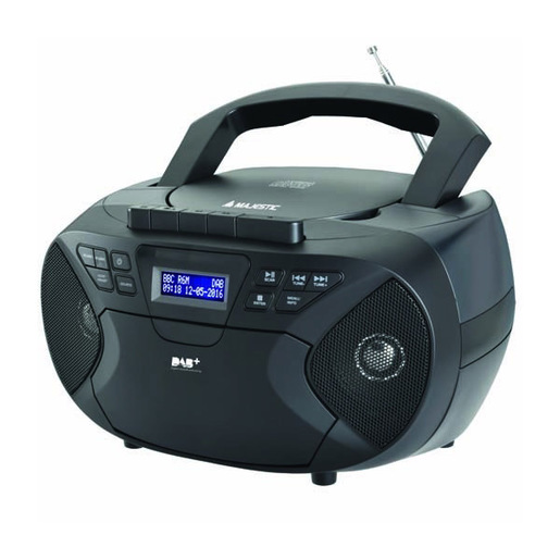 Image of New Majestic AH-2430 DAB impianto stereo portatile Analogico DAB, DAB+, FM Nero