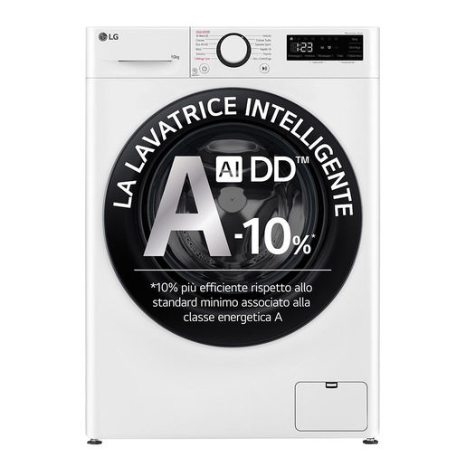 Image of LG F4R3010NSWB Lavatrice 10kg AI DD, Classe A-10%, 1400 giri, Lavaggio