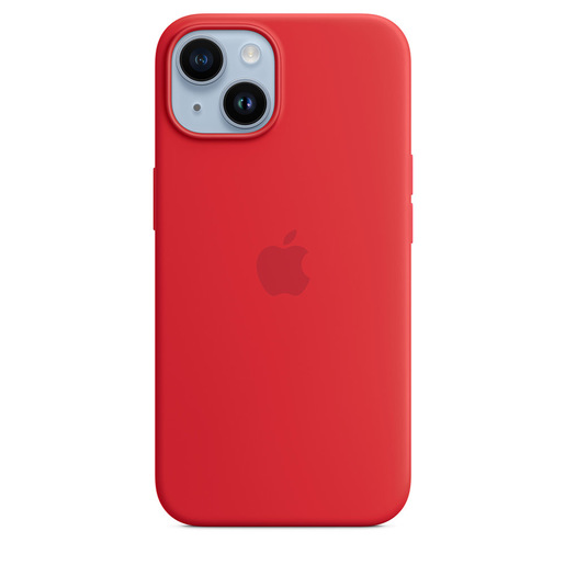 Image of Apple Custodia MagSafe in silicone per iPhone 14 - (PRODUCT)RED