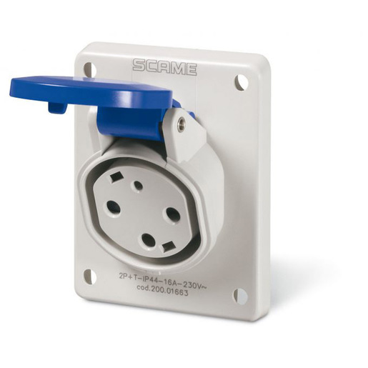 Image of Poly Pool 200.01663 presa energia Blu, Bianco