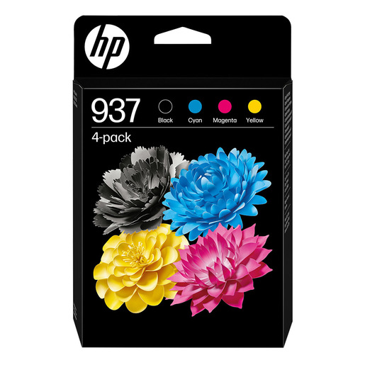 Image of HP Confezione da 4 cartucce di inchiostro CMYK originali 937