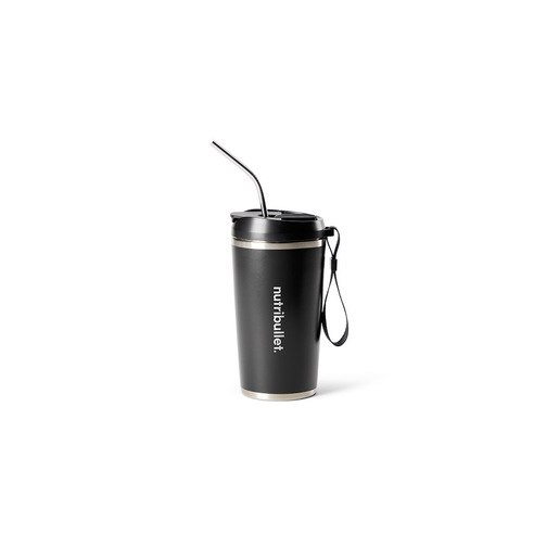 NutriBullet Flip – Frullatore Compatto, Ricaricabile USB-C, Mantenimento Freddo 24h, Smoothie Maker, Nero (NBP016B)