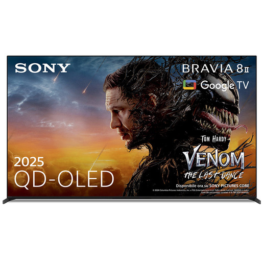 Image of BRAVIA 8M2:  Sony BRAVIA 8 II, K-55XR8M2 - QD-OLED   Processore AI XR   Acoustic Surface Audio+   Dolby Vision/Atmos   IMAX Enhanced   Google TV (2025