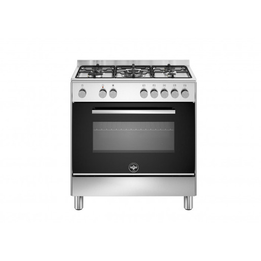 Image of Bertazzoni La Germania Futura FTR855EXV/24 cucina Elettrico Gas Nero, Acciaio inox