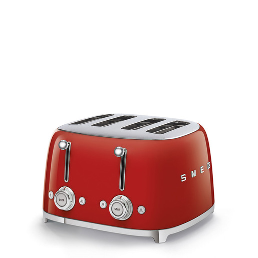 Image of Smeg Tostapane 50's Style – Rosso LUCIDO 4x4 – TSF03RDEU
