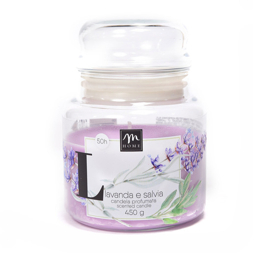 Mercury 8586 candela di cera Rotondo Lavanda, Salvia Lavanda 1 pz