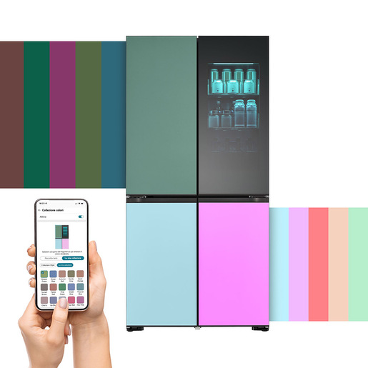 Image of LG InstaView MoodUP GMV960NNME Frigo multidoor , Classe E, 617L , Colore personalizzabile