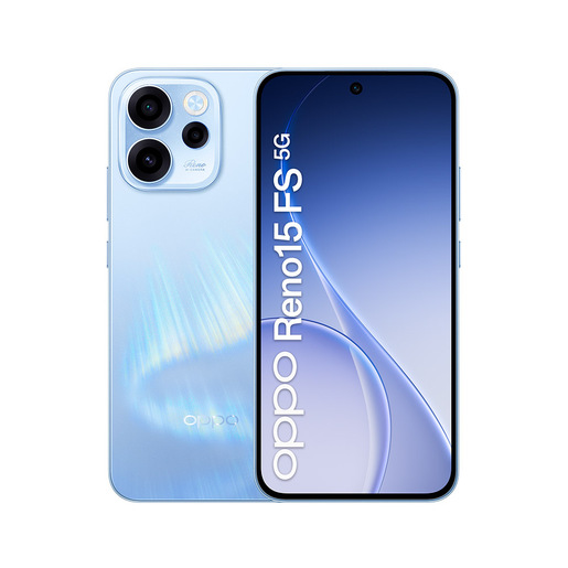 OPPO Reno15 FS 5G AI Smartphone, Tripla fotocamera 50+8+2MP, Selfie 50MP, Display 6.57'' 120HZ AMOLED FHD+, 6500mAh, RAM 8GB(Esp2GB/4GB/8GB)+ROM 512GB [V