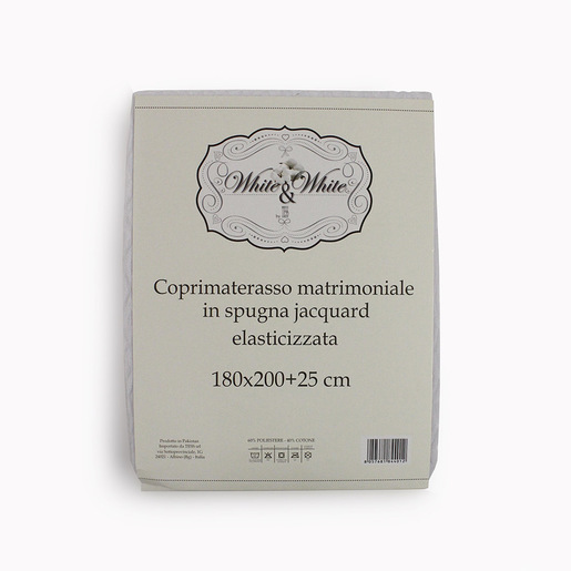 Image of TESS White & White Coprimaterasso matrimoniale