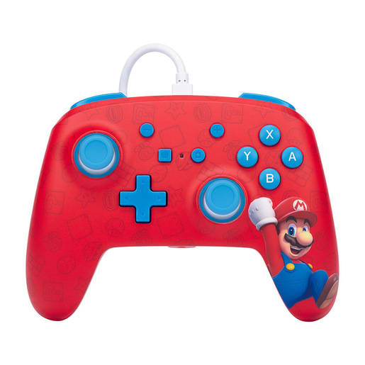 Image of PowerA Controller cablato avanzato per Nintendo - Woo-hoo! Mario