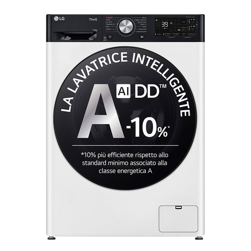Image of LG F4R7511TSWB Lavatrice 11kg AI DD, Classe A-10%, 1400 giri, TurboWas