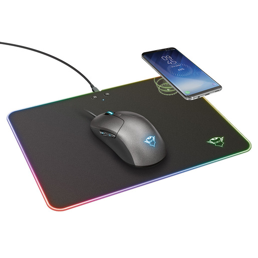 Image of Trust GXT 750 Qlide RGB Tappetino per mouse per gioco da computer Nero