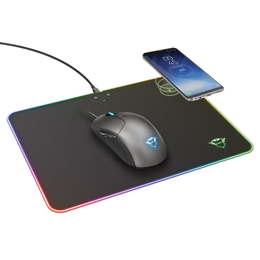 Image of        Trust GXT 750 Qlide RGB Tappetino per mouse per gioco da computer Nero