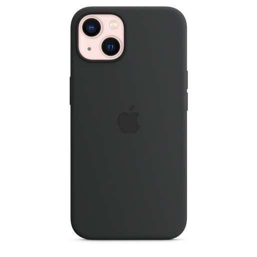 Image of Apple Custodia MagSafe in silicone per iPhone 13 - Mezzanotte