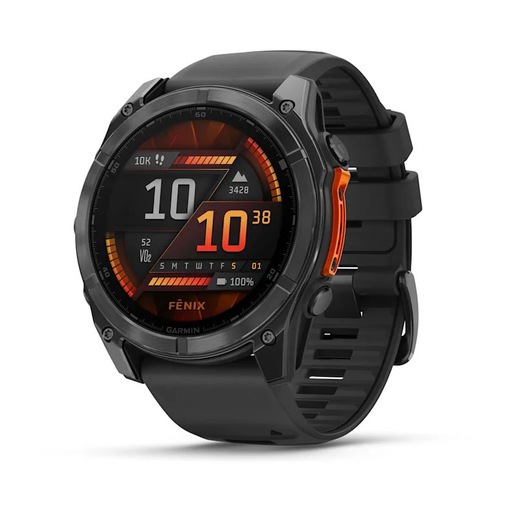 Image of Garmin Fenix 8 3,56 cm (1.4'') AMOLED 51 mm Digitale 454 x 454 Pixel Touch screen Grigio Wi-Fi GPS (satellitare)
