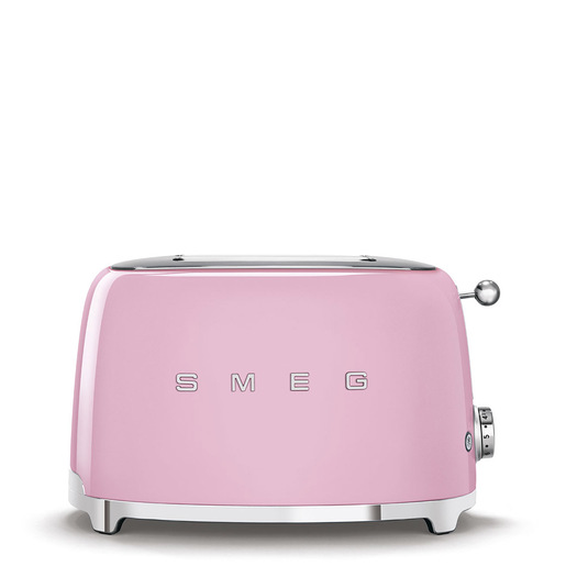 Image of Smeg Tostapane 50's Style – Rosa LUCIDO 2x2 – TSF01PKEU
