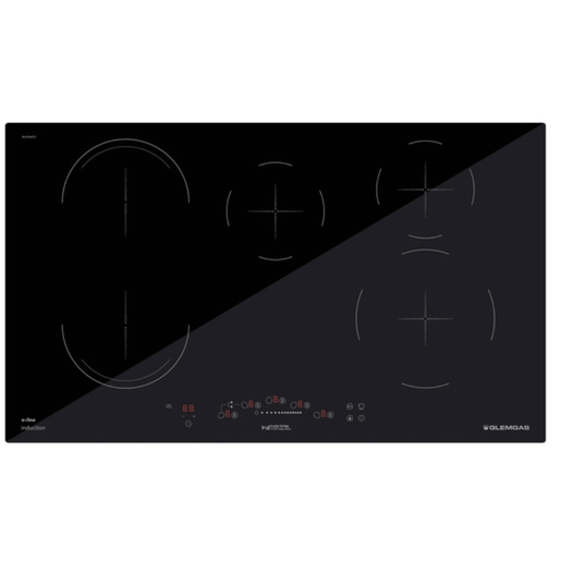 Image of Glem Gas GTI951BSL piano cottura Nero Da incasso 90 cm Piano cottura a induzione 4 Fornello(i)
