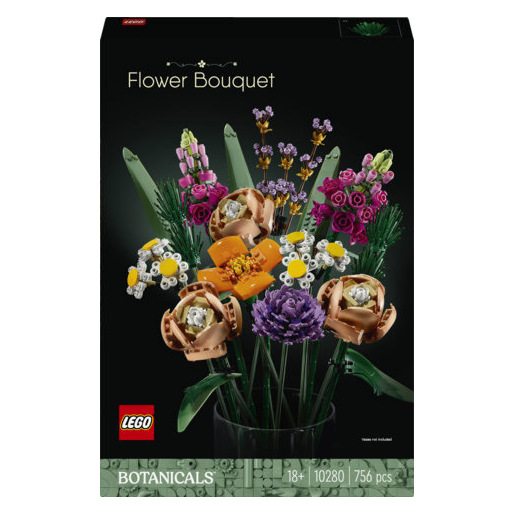 Image of        LEGO Botanicals 10280 Bouquet di Fiori, Piante Artificiali da Interno, Decorazioni Casa, Idee Regalo per Adulti, Donna o Uomo