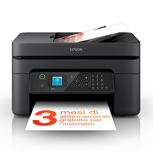 Epson WorkForce WF-2930DWF stampante multifunzione A4 getto d'inchiostro (stampa, scansione, copia), display LCD 3.7cm, ADF, WiFi Direct, 3 mesi di in