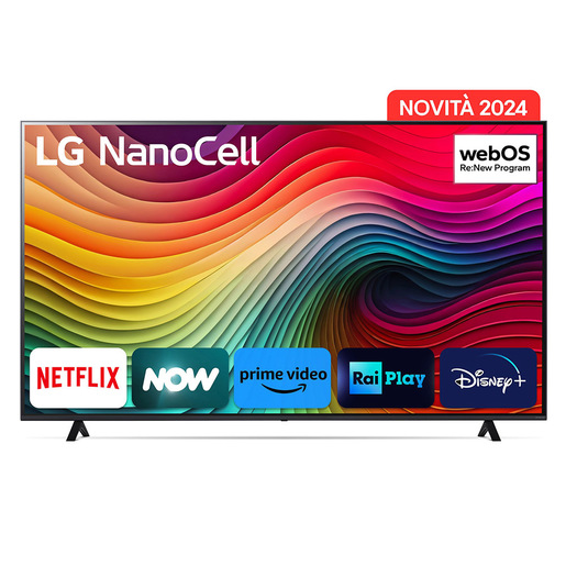 Image of LG NanoCell AI 75 pollici Serie NANO82 75NANO82T6B, TV 4K, 3 HDMI, SMART TV Televisore 2024 cod015