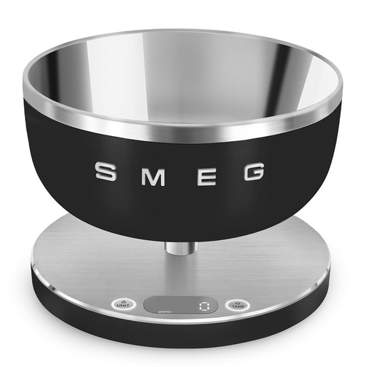 Image of Smeg Bilancia da cucina Linea Collezione - Nero Opaco - KSC01BLMWW