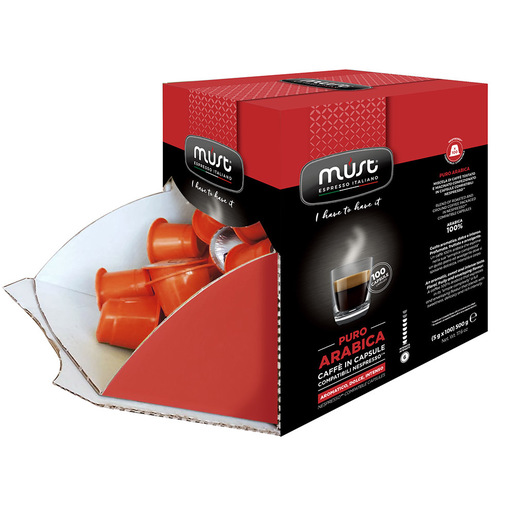Image of Must Puro Arabica Capsule caffè 100 pz