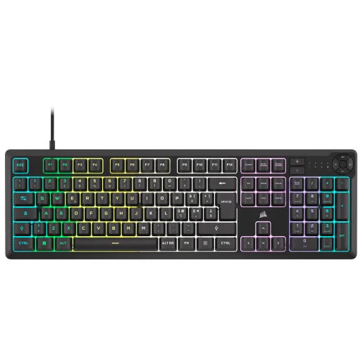 Corsair K55 CORE RGB tastiera Giocare USB QWERTY Italiano Nero