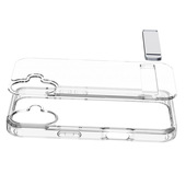 Cellularline Clear Stand - Iphone 17 Custodia Trasparente Con Stand Integrato, Pensata Per L’Uso A Mani Libere. Realizzata In Doppio Materiale Con Tra