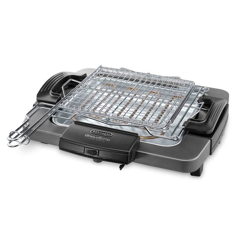 De’Longhi BQ 60.X barbecue per l'aperto e bistecchiera Grill Da tavolo Elettrico Nero, Grigio 1900 W
