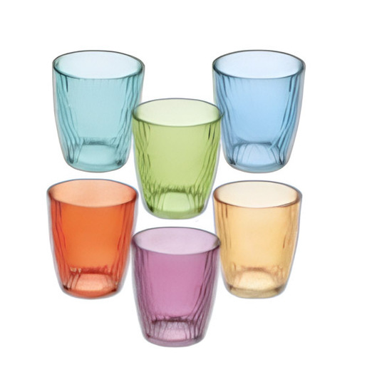 Image of Tognana Porcellane set 6 bicchieri 310 cc colori assortiti Seoul