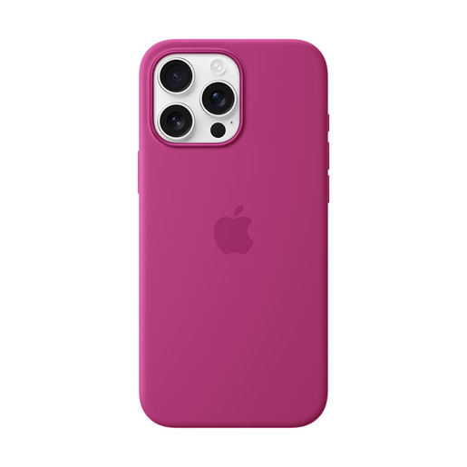 Image of Apple Custodia MagSafe in silicone per iPhone 16 Pro Max - Fucsia