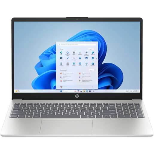 HP 15-fc1007nl AI AMD Ryzen™ 5 7520U Computer portatile 39,6 cm (15.6'') Full HD 16 GB LPDDR5-SDRAM 512 GB SSD Wi-Fi 6 (802.11ax) Windows 11 Home Argento