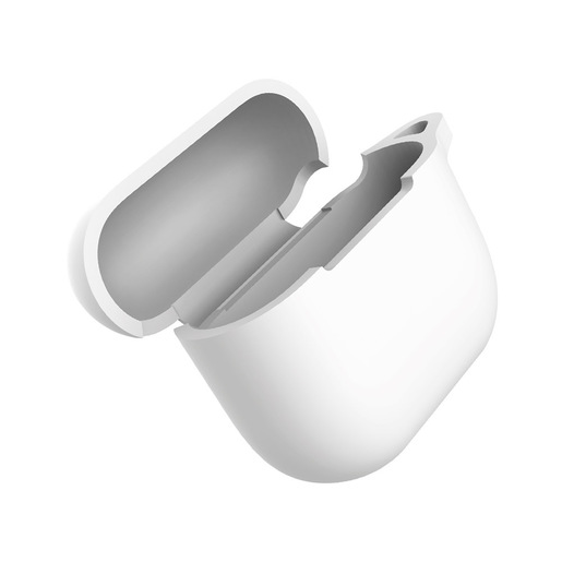Image of Eva Fruit Custodia AirPods 3 in silicone morbido con base piatta - bianco