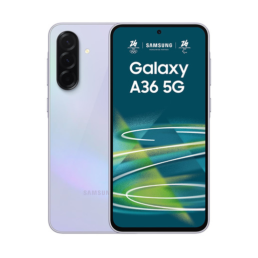 Image of Samsung Galaxy A36 5G, Smartphone con Funzioni intelligenti, Display Super AMOLED 6.7'', 6GB RAM, 128GB, Camera 50MP, Batteria 5.000 mAh, IP67, Awesome L
