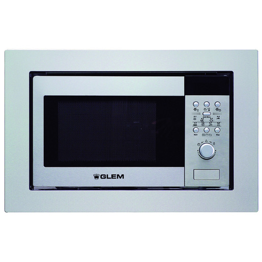 Glem Gas GMI203IX forno a microonde Da incasso Microonde con grill 20 L 800 W Acciaio inossidabile