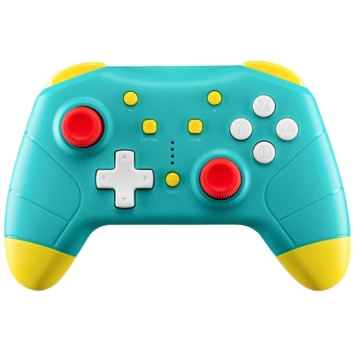 Image of Qubick ACSW0101 periferica di gioco Verde, Giallo Gamepad Analogico Nintendo Switch