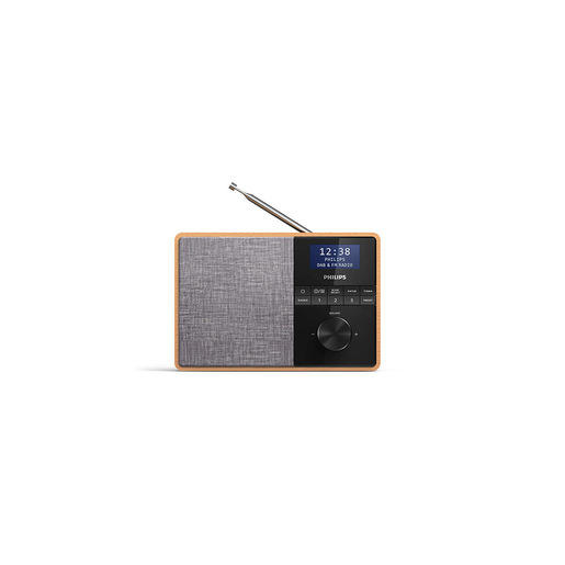 Image of Philips TAR5505/10 radio Portatile Digitale Nero, Grigio, Legno