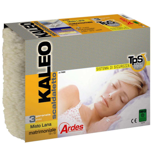Image of Ardes ARTK84 scaldaletto Sottocoperta elettrica 120 W Bianco Lana