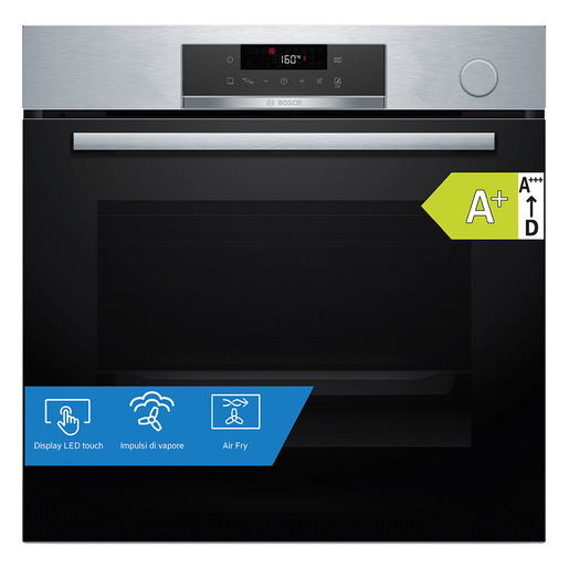Bosch Serie 4 HRG532BS3 Forno con impulsi di vapore Air Fry Acciao inox Classe A+