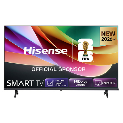 Hisense Smart TV 40'' FHD 40A4S, 60Hz, DTS Virtual X, VIDAA OS con 1000+ APP, Game Mode, Wifi, AirPlay2, Works with Alexa, lativù