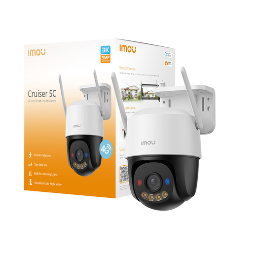 Image of Imou Cruiser SC 4G 2K (3MP) - Telecamera 4G da esterno Motorizzata 360° - Visione Notturna a Colori, IP66, Tracciamento Intelligente, Rilevamento Uman