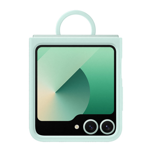 Image of Samsung Galaxy Z Flip6 Silicone Case with Ring Verde