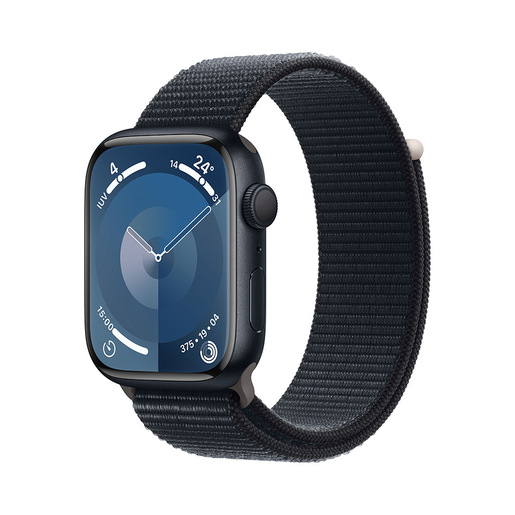 Image of        Apple Watch Series 9 GPS Cassa 45mm in Alluminio Mezzanotte con Cintur