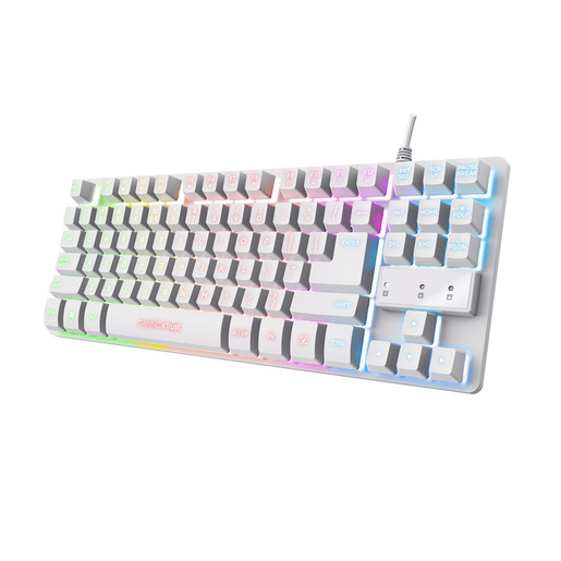Image of Trust GXT 833W tastiera Gaming USB QWERTY Italiano Bianco