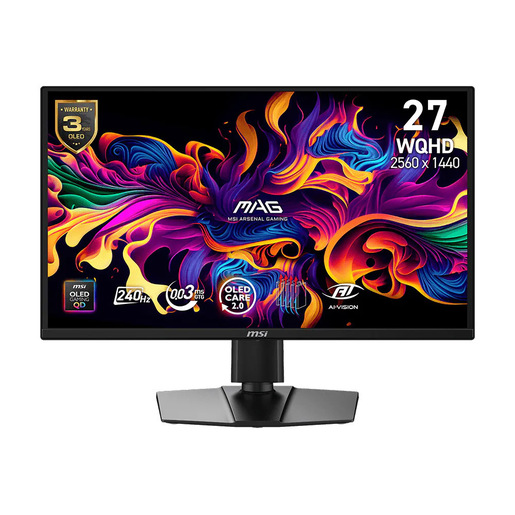 MSI MAG 272QP QD-OLED X24 Monitor PC 67,3 cm (26.5'') 2560 x 1440 Pixel Wide Quad HD Nero