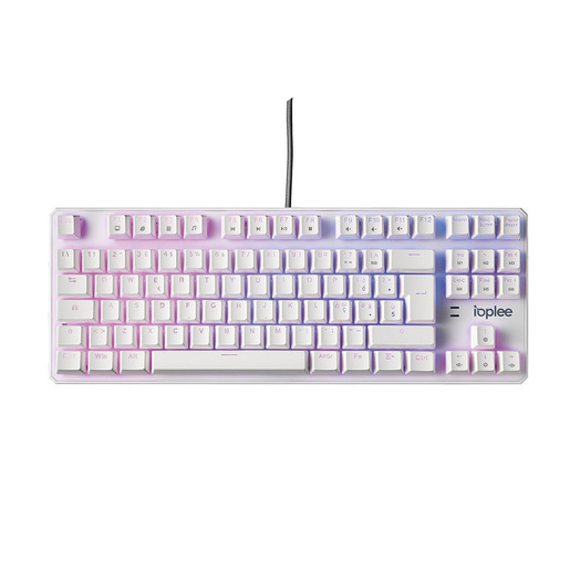 Image of IOPLEE 564BTR Tastiera meccanica  Gaming USB QWERTY Italiano Bianca