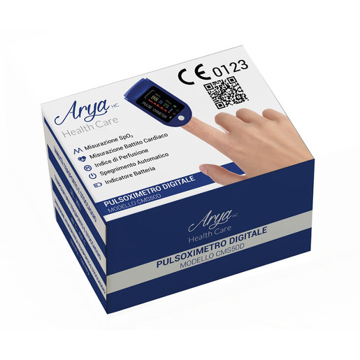 Image of Arya Health Care CMS50D pulsossimetro Blu